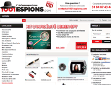 Tablet Screenshot of 1001-espions.com